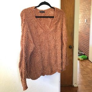 Comfy Chenille Brown Sweater